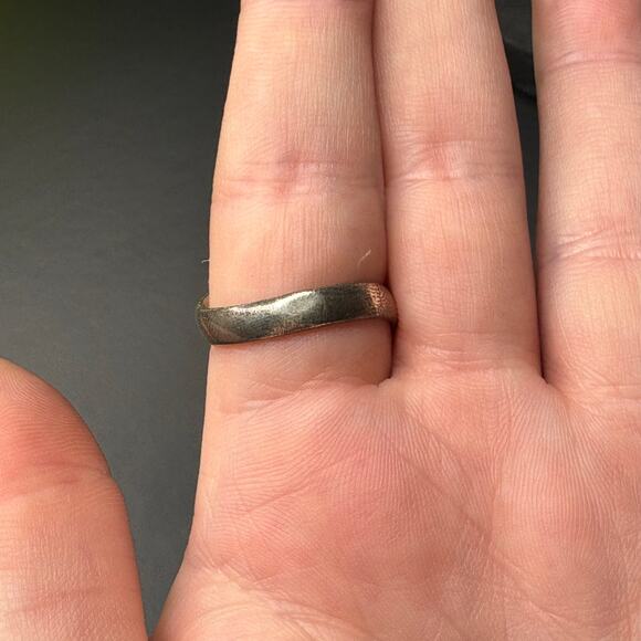 Sterling Silver Rose Quartz Ring Rose Quartz Statement Ring - Picture 5 of 7